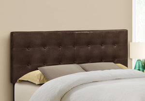 Queen Size, Bed Headboard Only, Upholstered, Transitional - Brown - Best Buy Furniture