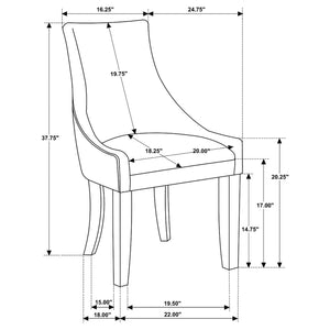 Rexford - Upholstered Dining Side Chair (Set of 2) - Gray