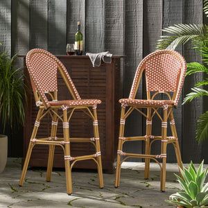 Outdoor Pe Rattan French Barstool Set - Best Buy Furniture