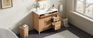 36" Bathroom Vanity with Ceramic Sink