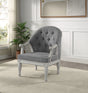 Florian - Antique Chair - Gray / White - Best Buy Furniture