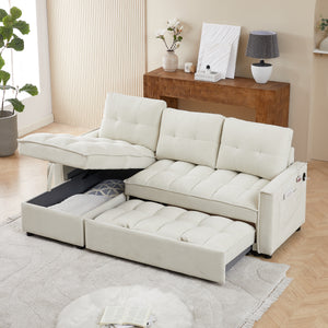 71.3" Reclining Sofa Bed with USB Ports