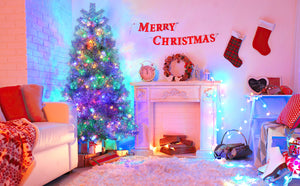 6FT Sliver Pre-Lit Artificial Christmas Tree