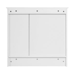 Wall Mount 2 In 1 Mirror Cabinet With Adjustable Shelf, Soft-Closing Hinges