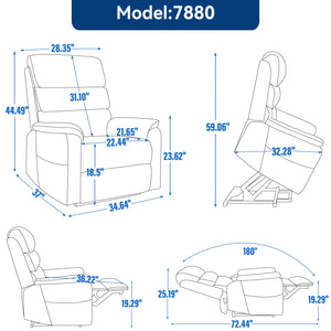 Brown Leatheraire Dual Motor Power Lift Recliner Chair