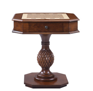 Bishop - Reversible Chess Checker Game Table With Game Tray (Chess Fingures Not Included) - Cherry - Best Buy Furniture