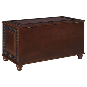 Ornate - Deep Flip Open Storage Cedar Chest With Cedar Lining - Brown
