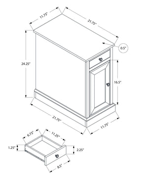 Accent End Table, Storage Drawer, Versatile Design - Espresso - Best Buy Furniture