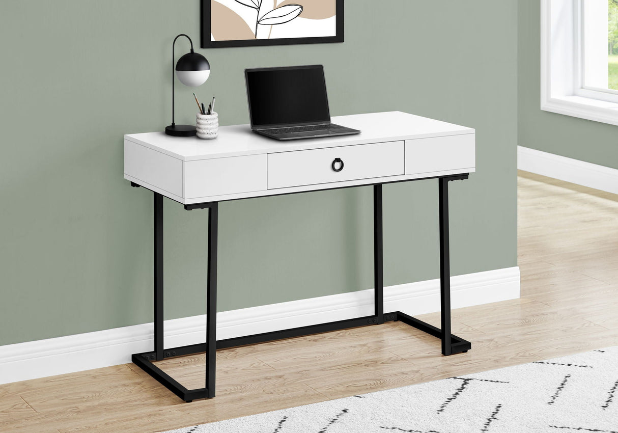 Computer Desk For Home Office, Glossy, Storage Drawer - Best Buy Furniture