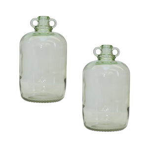 Sage-Green-Glass-Jug-Vase-(Set-of-2)-Vases
