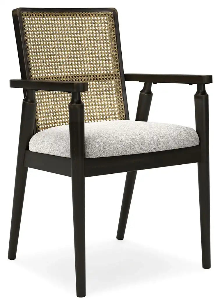 Galliden - Dining Upholstered Arm Chair (Set of 2) - Black - Best Buy Furniture