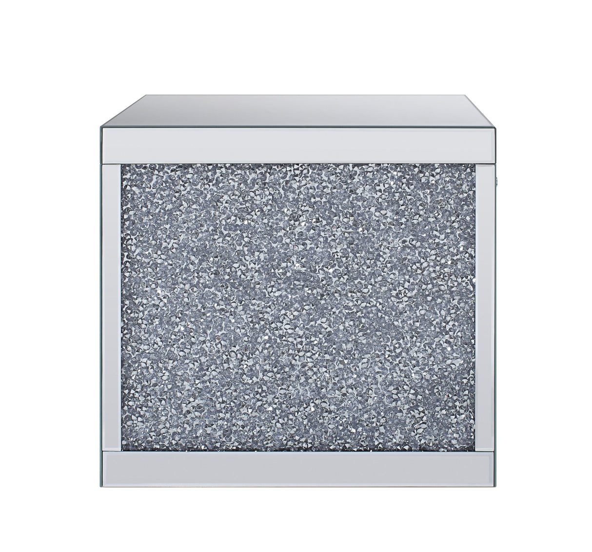 Noralie Mirrored & Faux Diamonds End Table