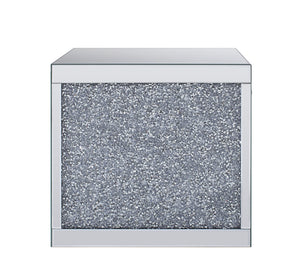 Noralie Mirrored & Faux Diamonds End Table