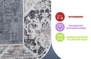 Payas - 6' X 9' Traditional Area Rug - Cream / Anthracite