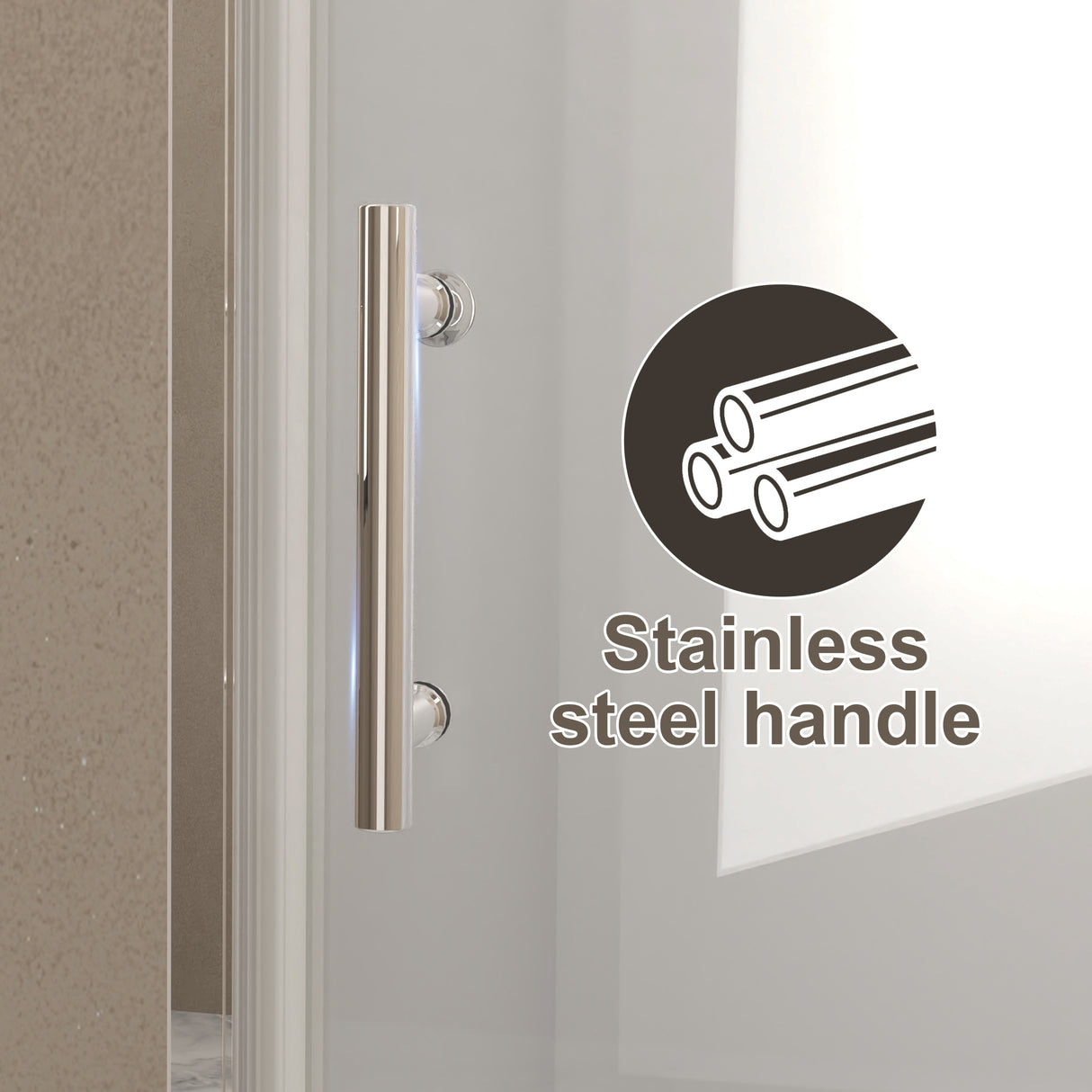 31-30"x 72" Bifold Shower Door, 1/4" (6mm) Tempered Glass