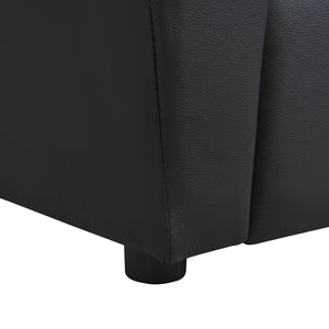 Sally Deluxe Kids Recliner Chair With Cup Holder - Black