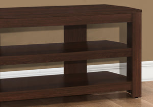 TV Stand, Console, Media Entertainment Center, Storage Shelves, Contemporary & Modern - Cherry - Best Buy Furniture