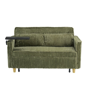 Pull Out Sofa With Movable Tabletop And USB Ports