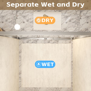 Double Sliding Shower Door With Explosion Proof Film