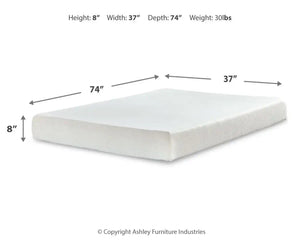 Chime 8 Inch Memory Foam - Medium Memory Foam Mattress - Best Buy Furniture