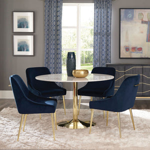 Walmer - Wingback Dining Chair (Set of 2) - Blue