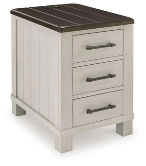 Darborn - Chair Side End Table - Gray / Brown - Best Buy Furniture