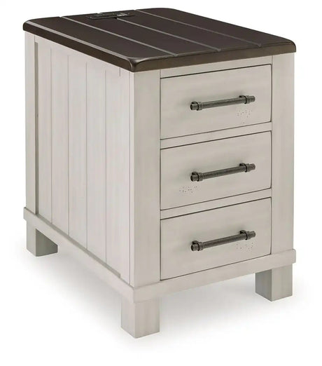 Darborn - Chair Side End Table - Gray / Brown - Best Buy Furniture