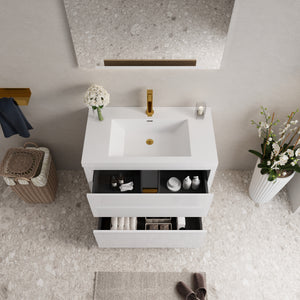 36" Freestanding Bathroom Vanity with Sink and Storage Cabinet