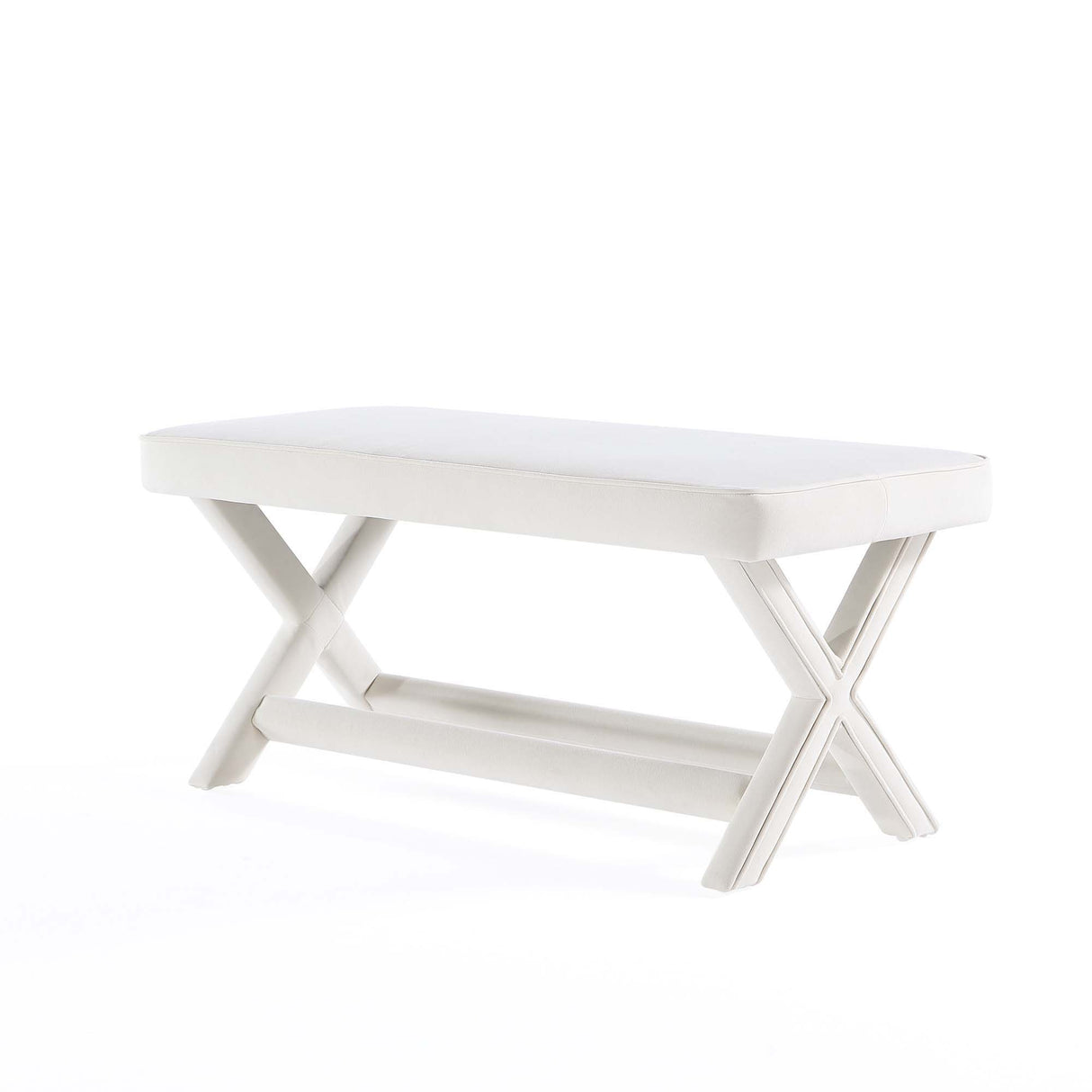 Abigail - Accent Bench With Piped Cushion
