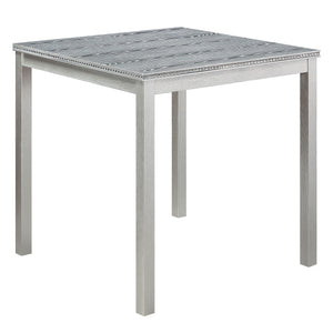 5 Pieces Counter Height Table Set, Kitchen Table With Square Table And 4 Upholstered Chairs