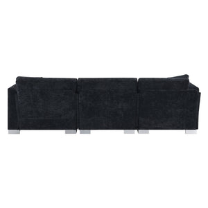 Modern Cloud Sectional Sofa L Shaped Luxury Couch Set With 2 Free Pillows 4 Seat With Oversized Chaise