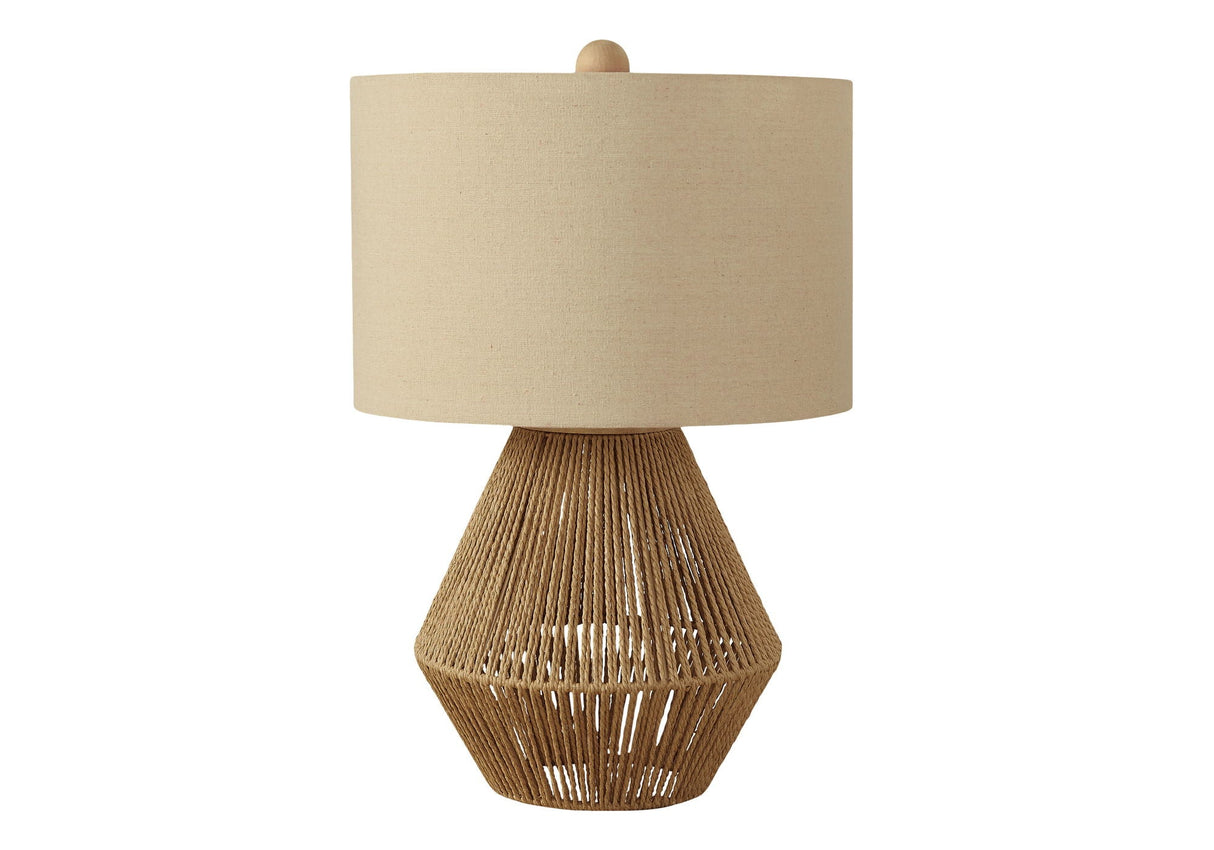 Lighting, Table Lamp, Rope, Resin, Transitional - Brown - Best Buy Furniture