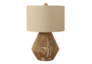 Lighting, Table Lamp, Rope, Resin, Transitional - Brown - Best Buy Furniture