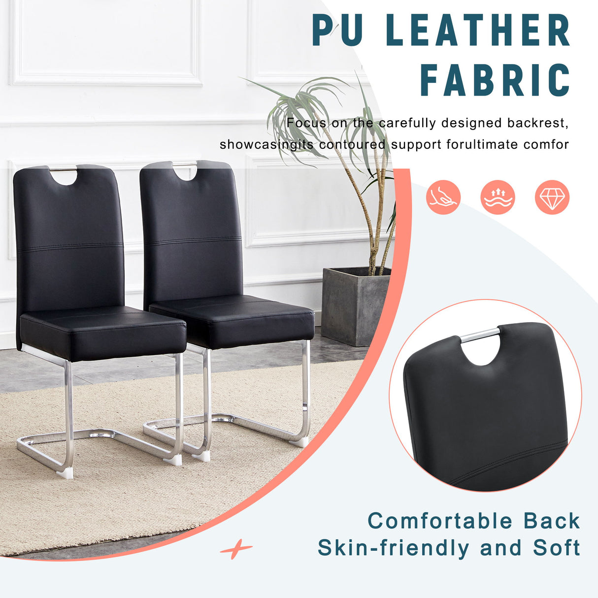 Coaster Dining Chairs With Built In Spring Packages & Ergonomic Design