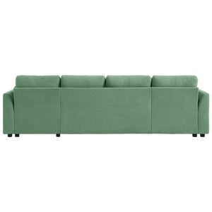 U-Shaped Sectional Sofa Bed With Storage And USB Ports