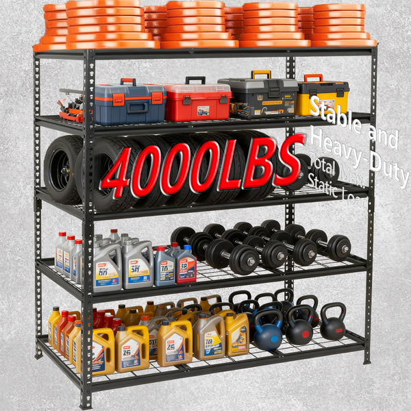 5-Tier Heavy Duty Metal Shelving Unit