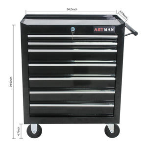 Multifunctional Tool Cart With Wheels And Drawers