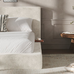 AirFrame Queen Bed Frame with Adjustable Sliding Side Table
