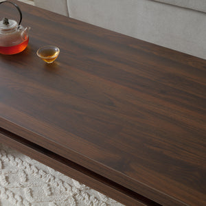 Wood Coffee Table - Mid Century Modern Farmhouse Wooden Coffee Tables