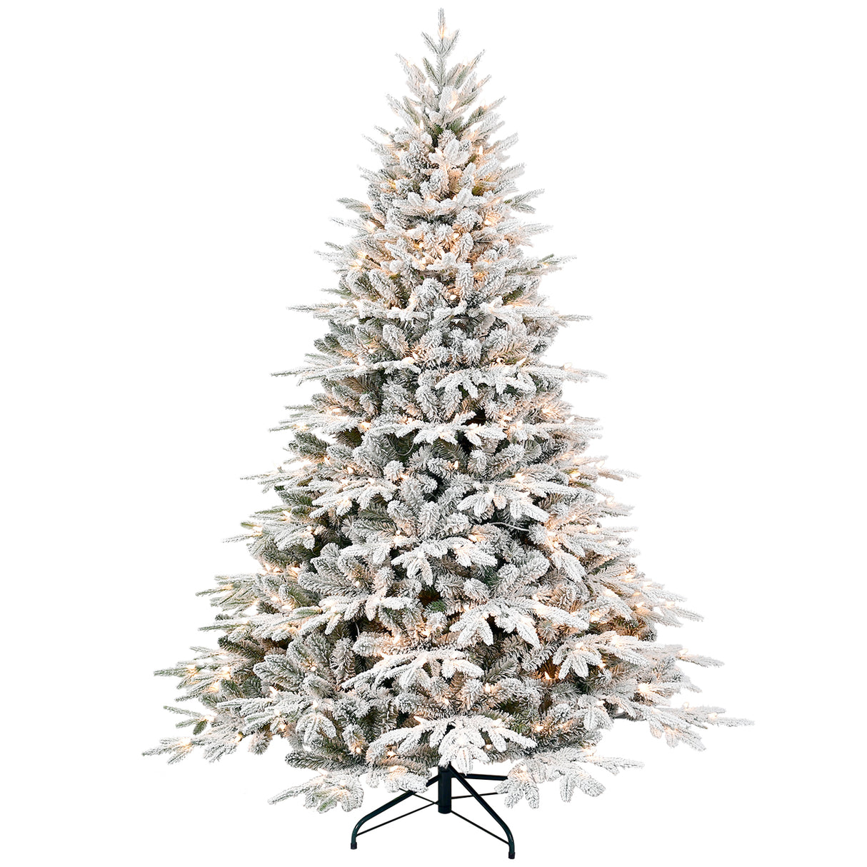 4ft Pre-Lit Flocked Artificial Christmas Tree