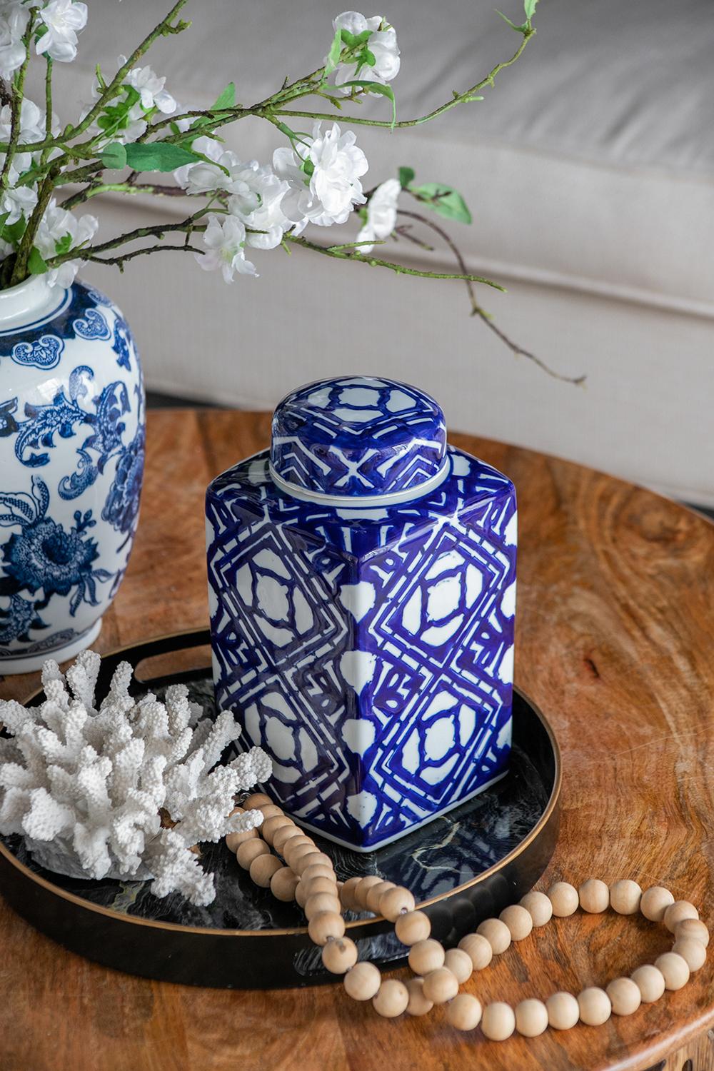 5x5x10" Porcelain Decorative Jar