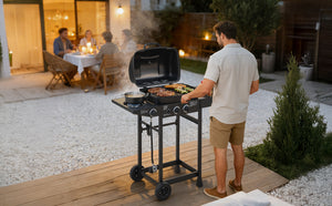 2 Burner Propane Gas BBQ Grill with Side Burner