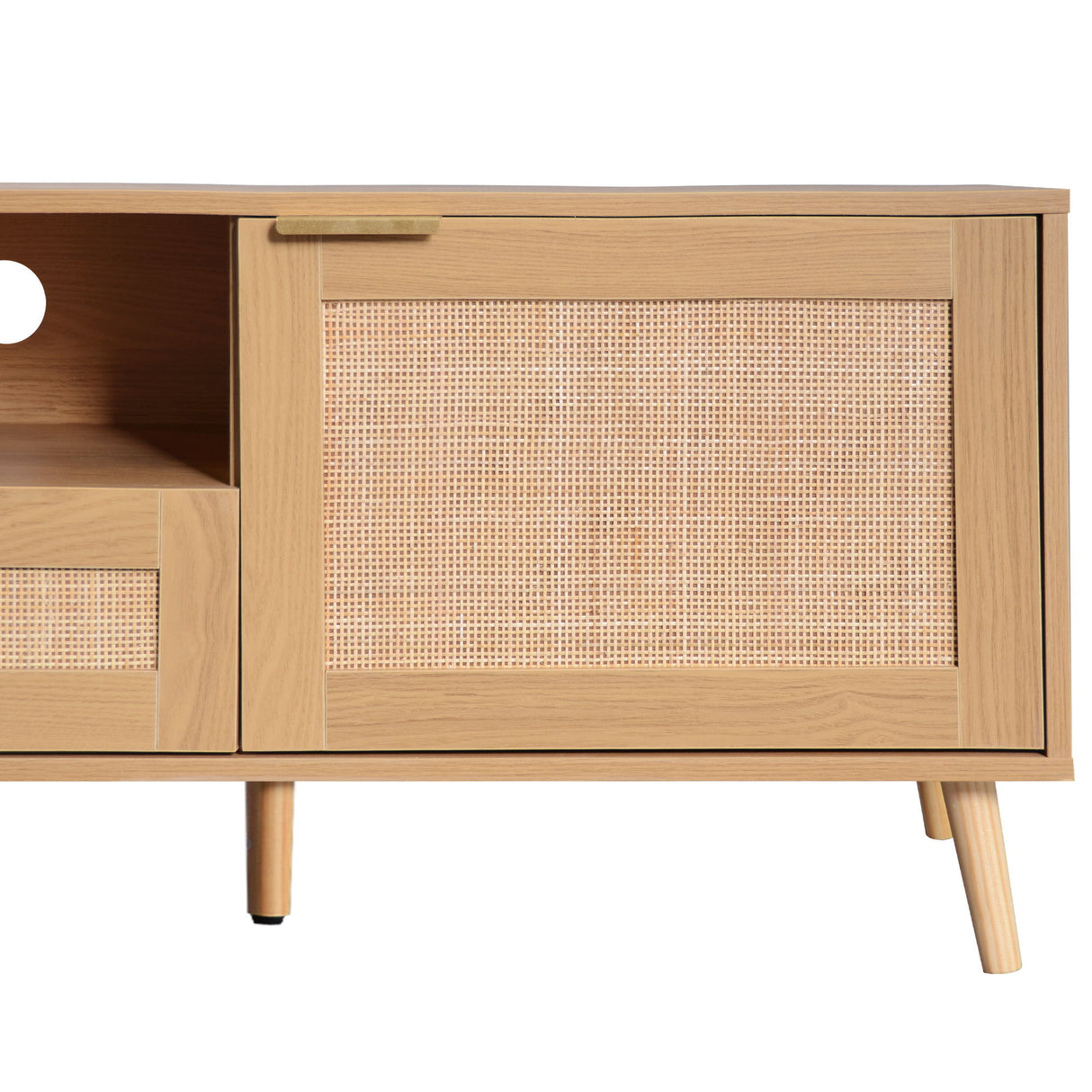 TV Stand, Media Console With Cable Management