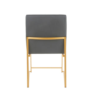 Fuji - Contemporary Stylish Frame, High Back Dining Chair (Set of 2)