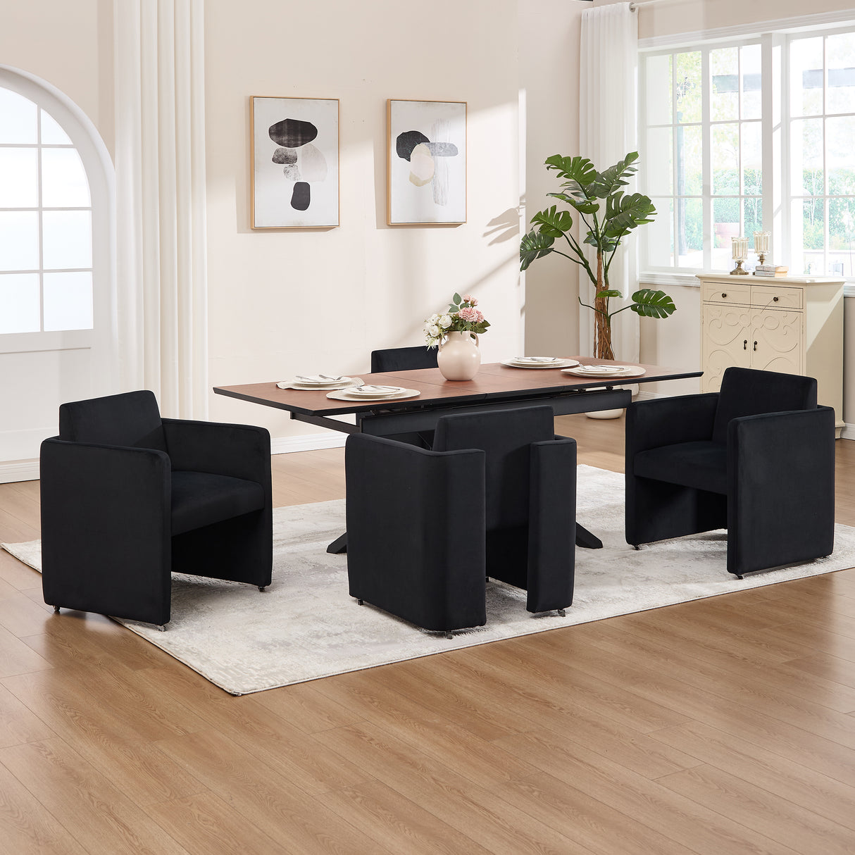 Modern Barrel Dining Chair