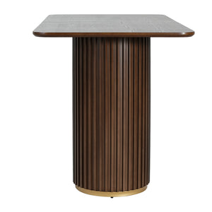 63"L Counter Table - Walnut