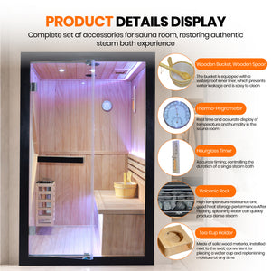 3000W African Oguman Double Traditional Indoor Stove Sauna Room