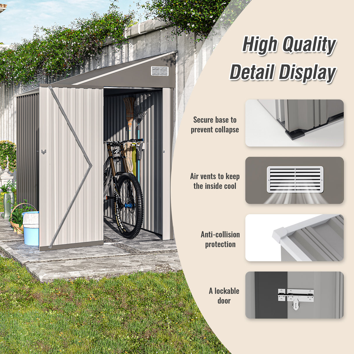 Campcraft Optional Two-Color Storage Shed