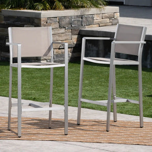 Outdoor Rust Proof Aluminum Barstools (Set of 2) - Best Buy Furniture