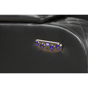 Benz - LED & Power Recliner With Adjustable Headrests And Ambient LED Lighting